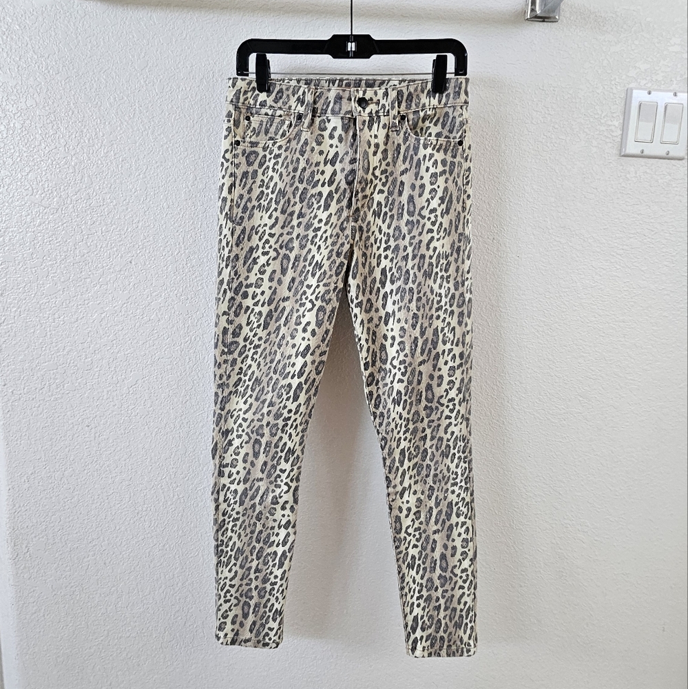 Joe's Jeans Leopard Print High Waist Super Skinny Jeans size 27